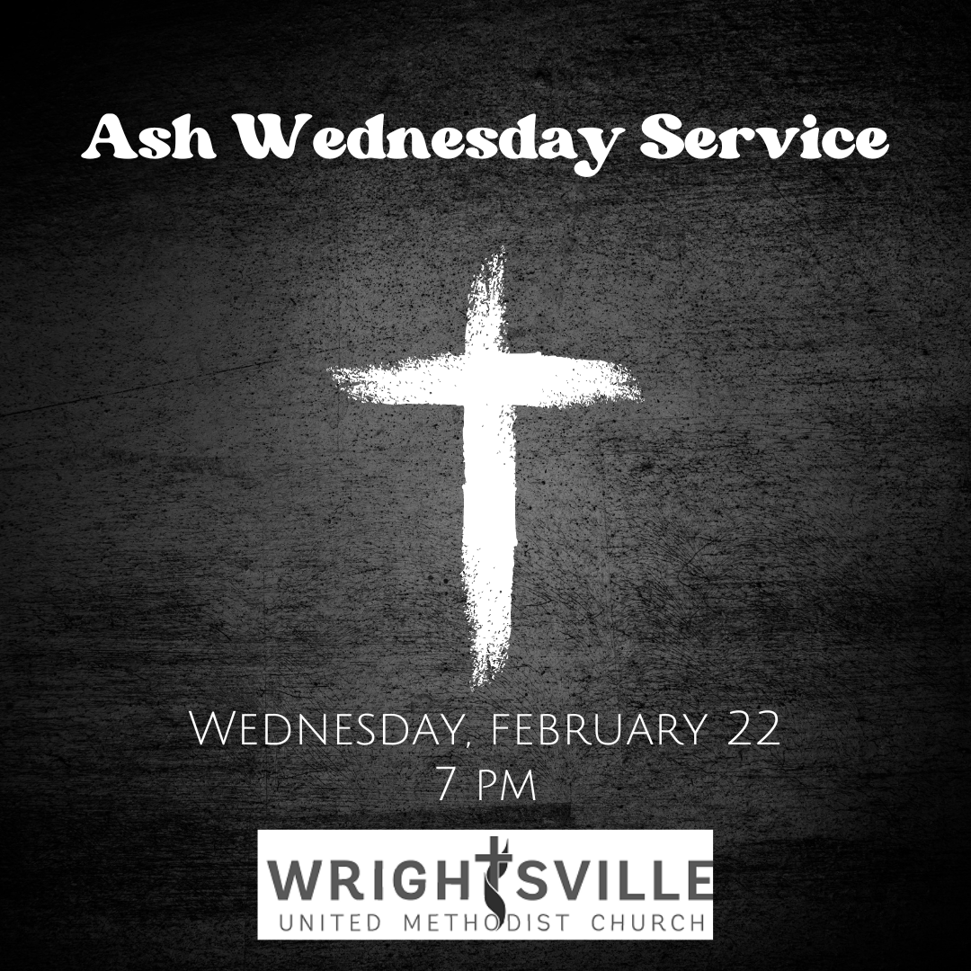 Ash Wednesday Service in the Sanctuary Wrightsville UMC